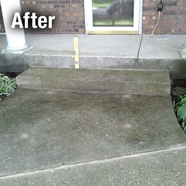 Lexington Concrete Step Repair - After